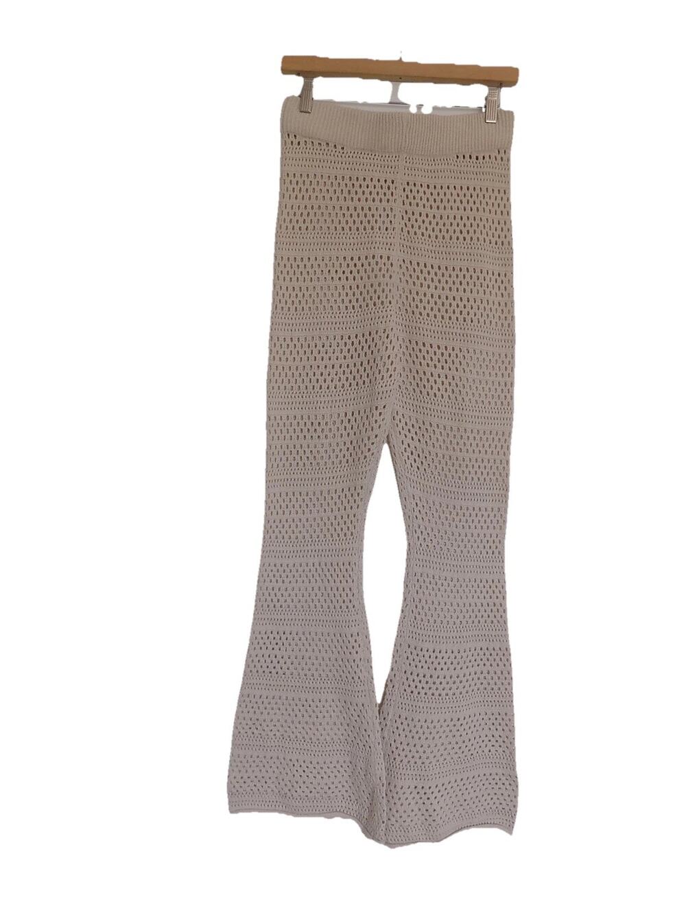 Sincerely Jules knit eyelet pants lounge pants swim coverup pants size Small